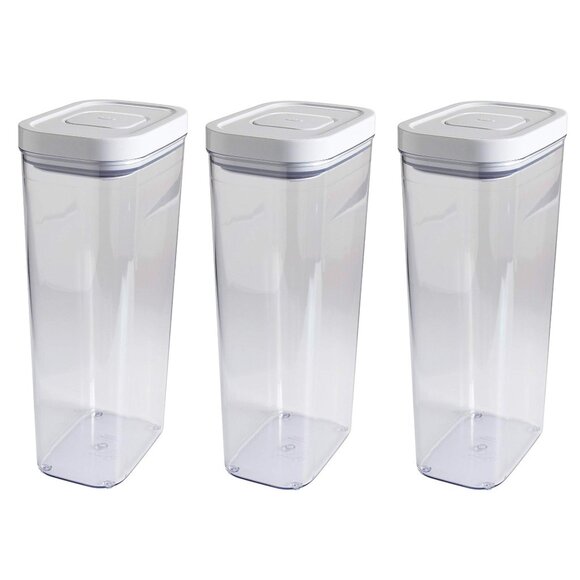 3X Piece Set OXO Good Grips 3.7 Qt Food Storage POP Rectangle Container Tall NEW - Picture 1 of 1